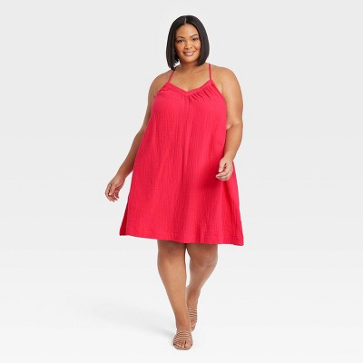 Woven Dress - Ava ☀ Viv™ Red X : Target